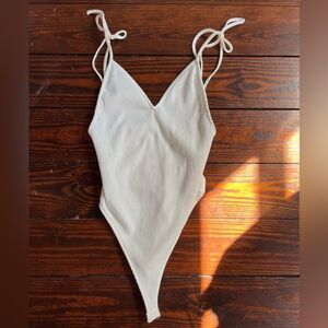By the Way White Bodysuit Size XS.